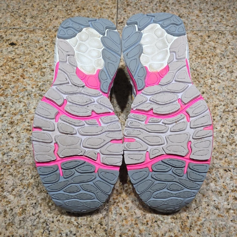 New Balance Women's Athletic Shoes - Gray, Pink, and Orange - Picture 3 of 6